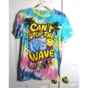 Maison Noir Tie Dye 'Can't Stop the Wave' Graphic Tee sz S